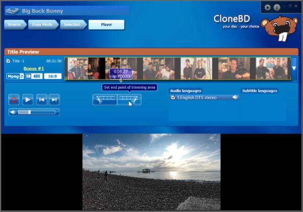CloneBD Interface
