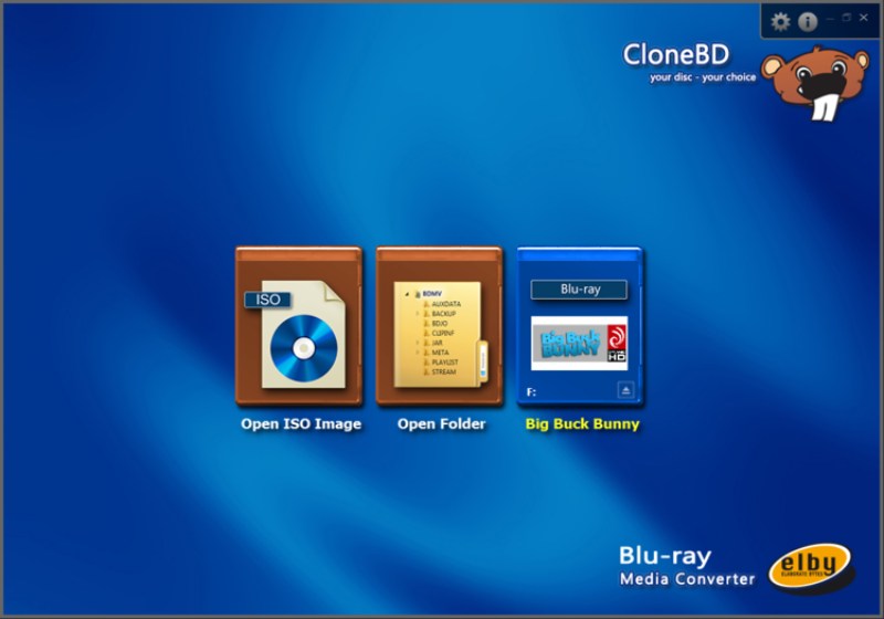Blu-ray Disc Show up in CloneBD Interface