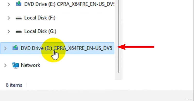 Click the Optical Drive