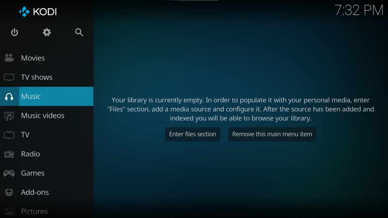 Kodi Player Windows Screenshot