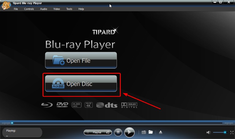 Open 3D Blu-ray Disc in Blu-ray Player