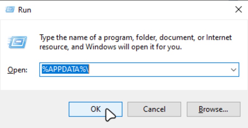 Open the Run Dialog on Windows 