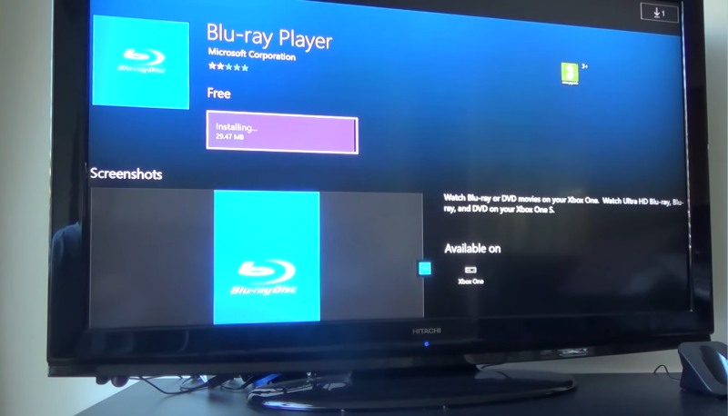 Install Blu-ray Player for Xbox