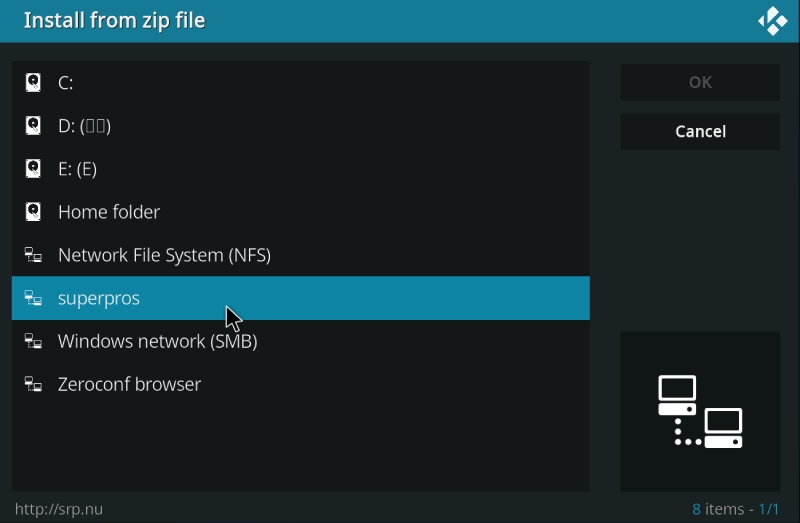 Install Froom Zip file