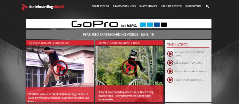 Skateboarding Videos Website
