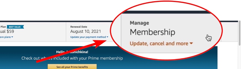 Manage Membership Update Cancel and More