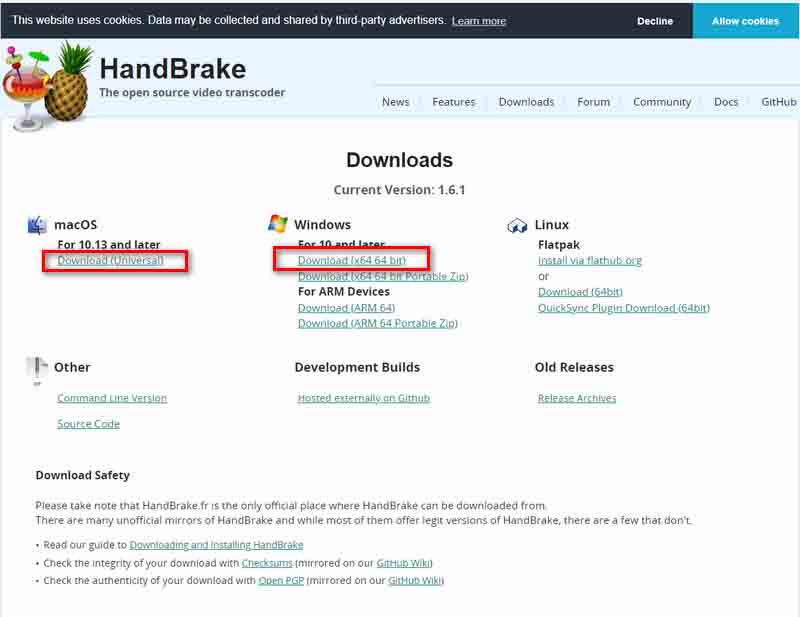 Download Handbrake