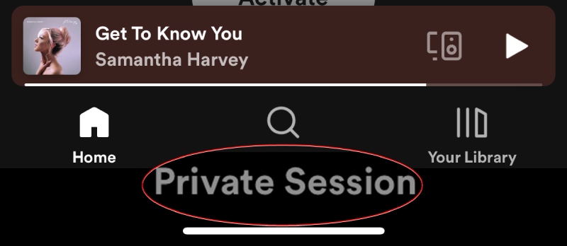 Private Session is On