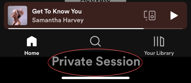 Private Session is On