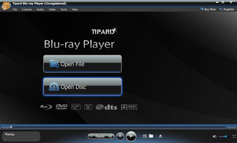 Open Blu-ray Disc Button