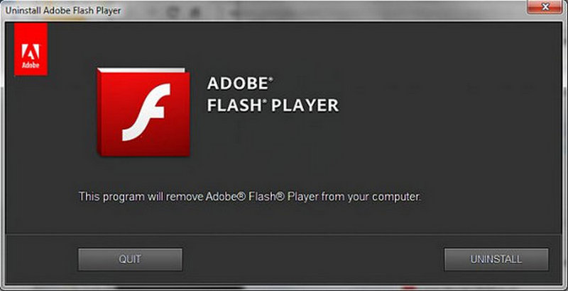 Adobe Flash Player Interface