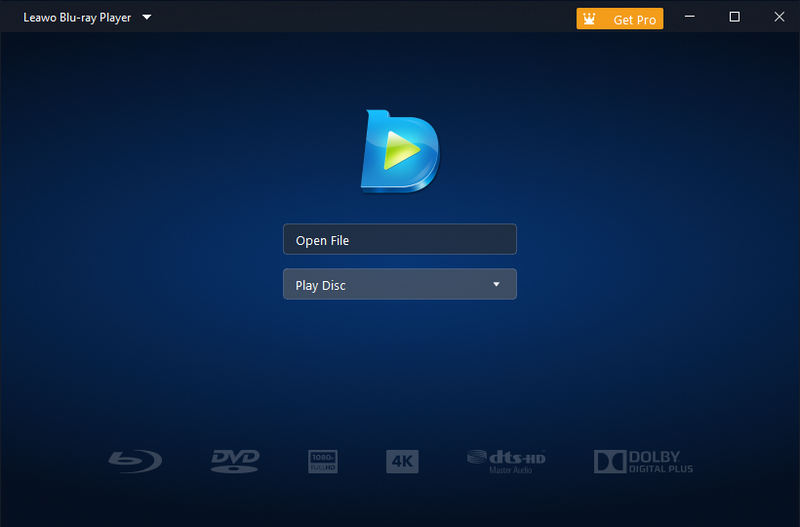 Leawo Blu-ray Player Interface
