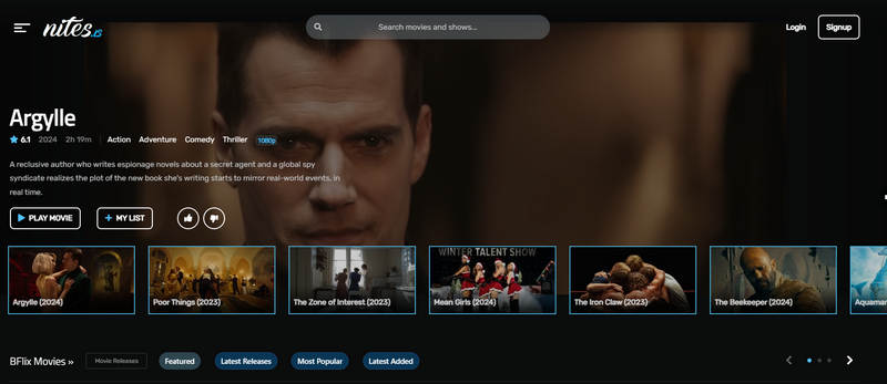 BFLIX Interface